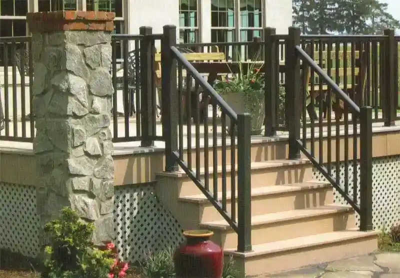 Ornamental iron porch and stair railing in bountiful utah Ornamental iron porch and stair railing in bountiful utah