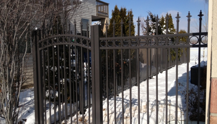 Bronco Fence Ornamental Iron Fence Gate Kaysville Utah