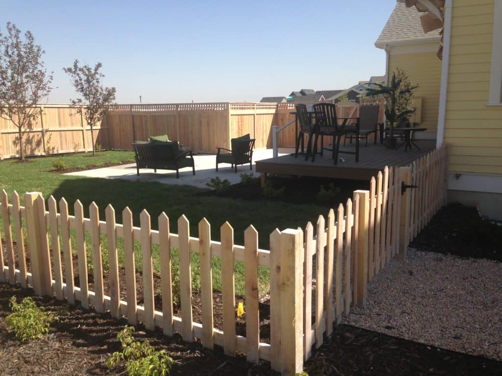 Wood Picket Fence Kaysville Utah