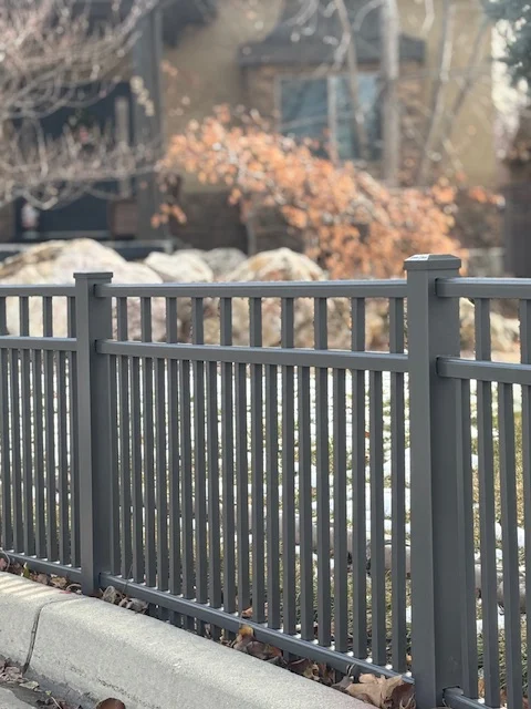 Ornamental iron view-fence for a Bountiful East Bench HOA with mountain view protection. Ornamental iron view-fence for a Bountiful East Bench HOA with mountain view protection.