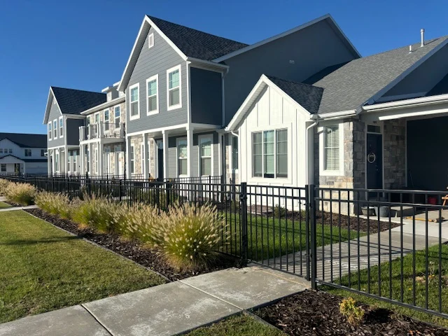 Ornamental iron view-fence for a Bountiful East Bench HOA with mountain view protection. Ornamental iron view-fence for a Bountiful East Bench HOA with mountain view protection.