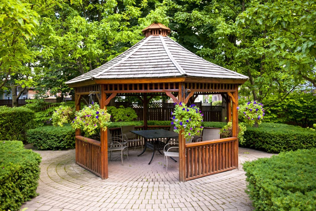 Gazebo in a garden