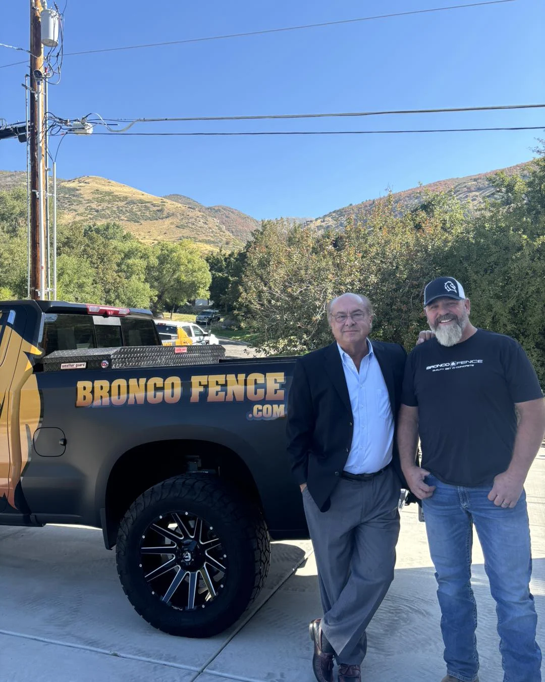 Bronco Fence contractor truck serving Kaysville and Ogden, Utah. Bronco Fence contractor truck serving Kaysville and Ogden, Utah.