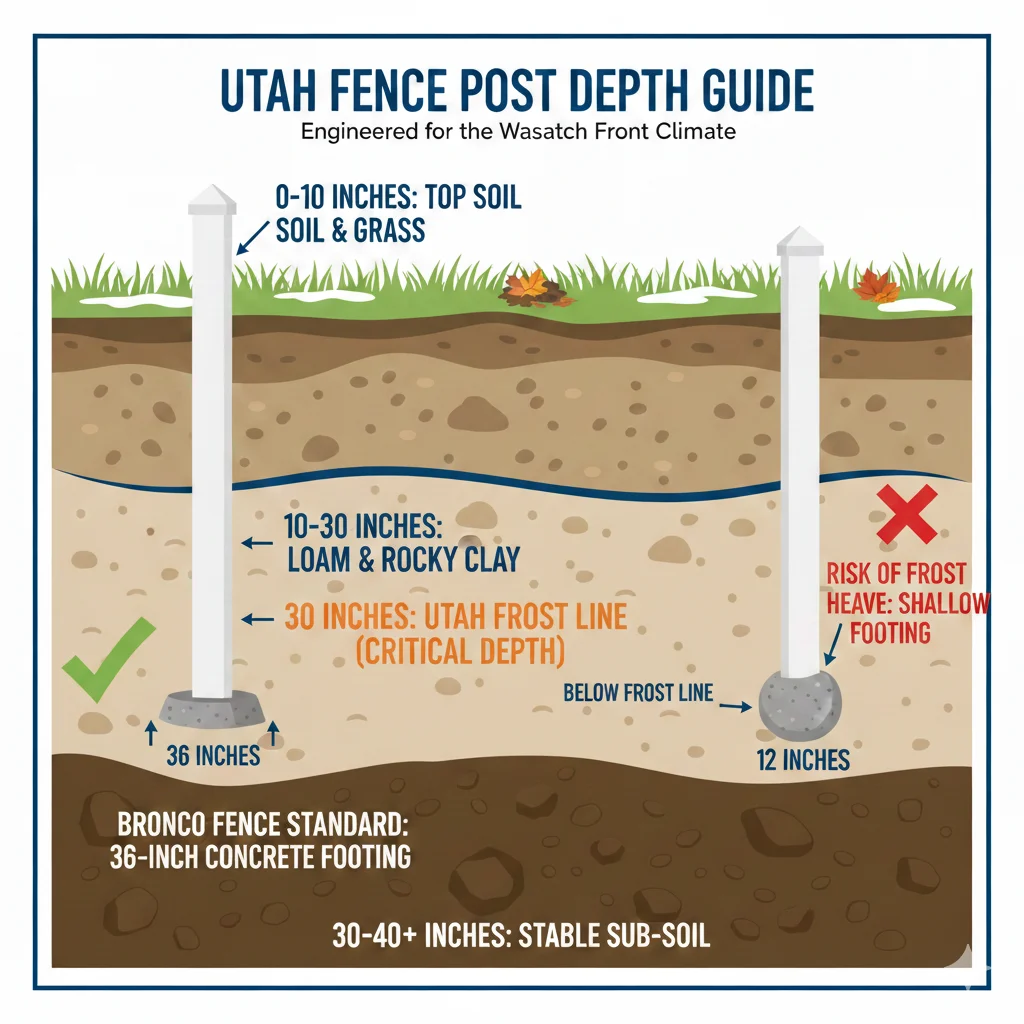 FAQ Frost Line in regards to fence installation