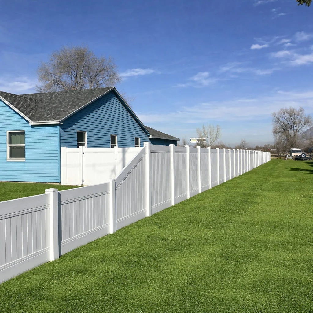 Marriott Slaterville Vinyl Fence & Gates Installed