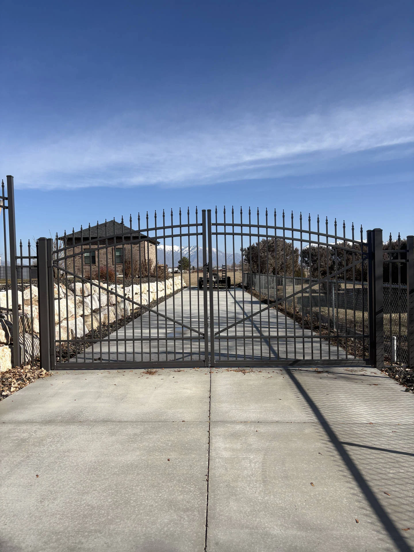 Recent Projects Hooper, UT: Commercial Alumi Guard Fence & Arch Gates