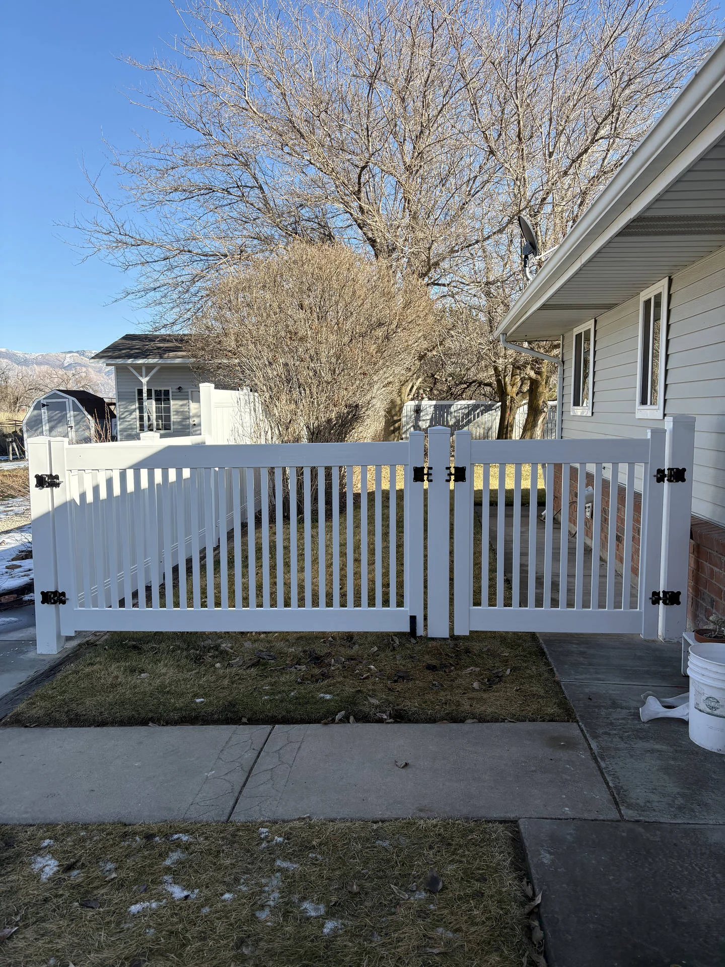 Recent Projects Taylor, UT: White Vinyl Privacy Fence & Gate Upgrade