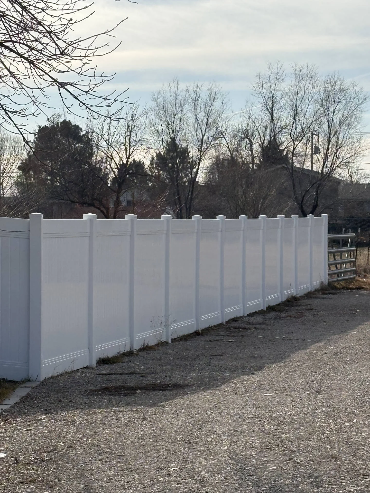 Recent Projects Durable White Vinyl Privacy Fence in Plain City
