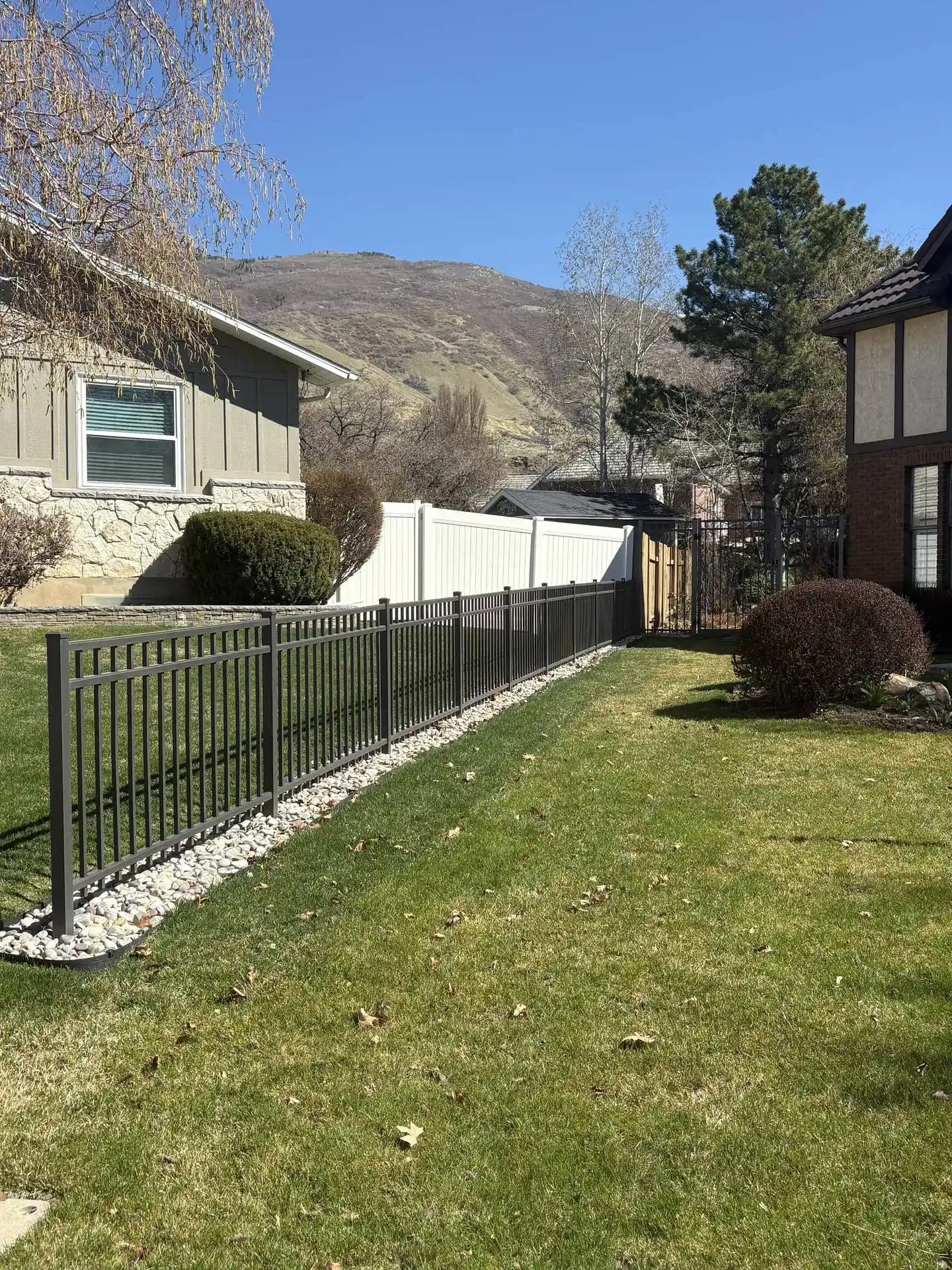 Kaysville Commercial Aluminum Fence & Gate Project