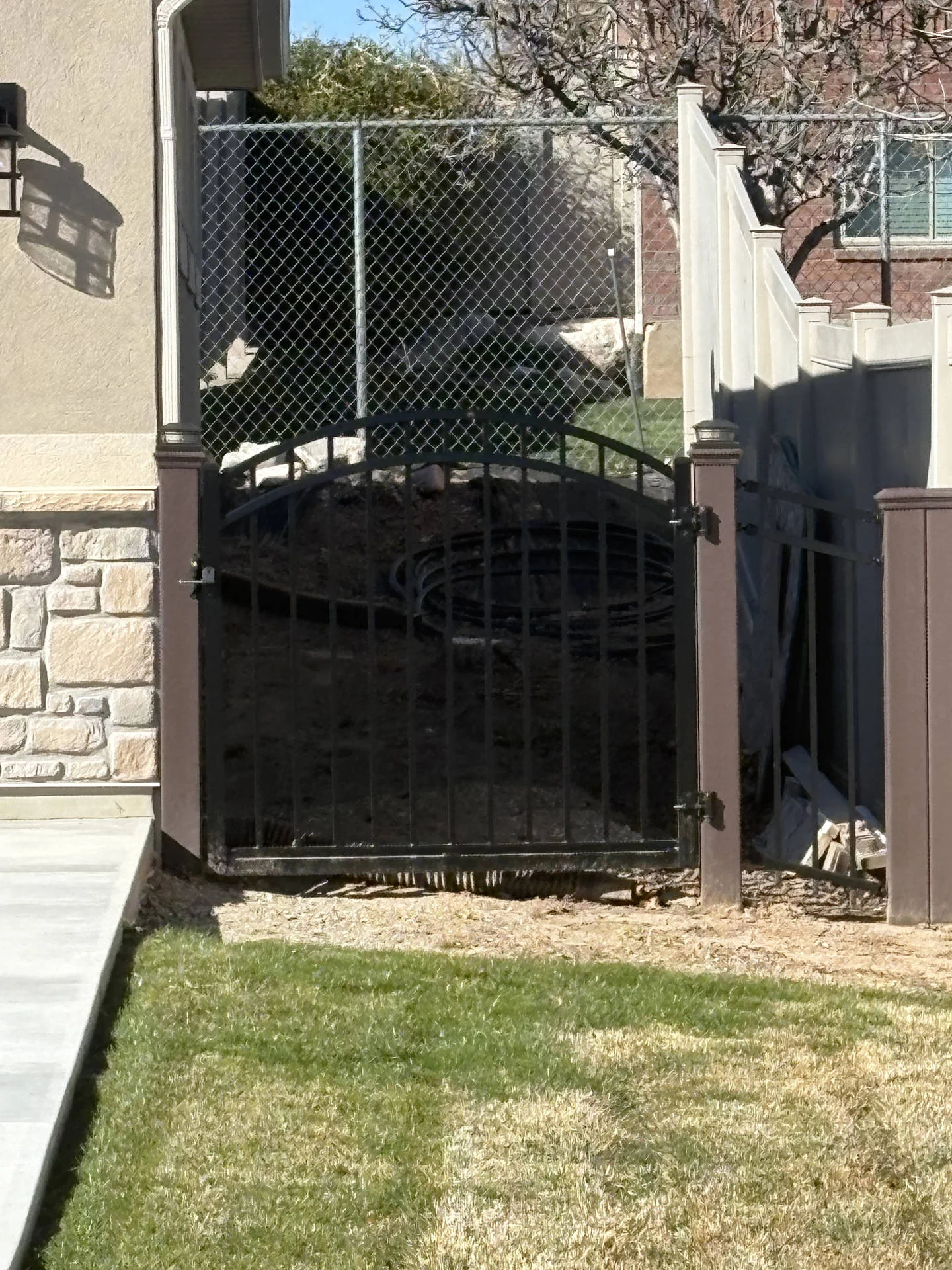 Layton Commercial Fence Project: Aluminum & Cedar Accents