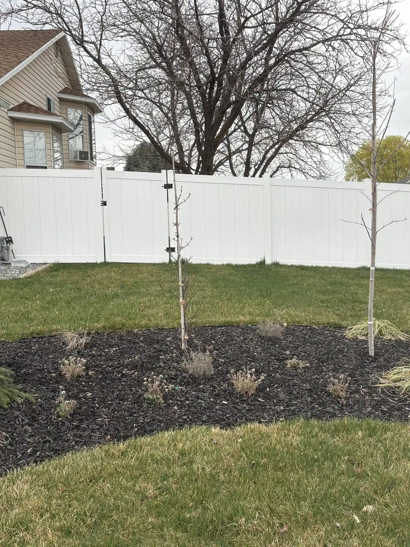 Roy, UT: 88' Full Privacy White Vinyl Fence Installation