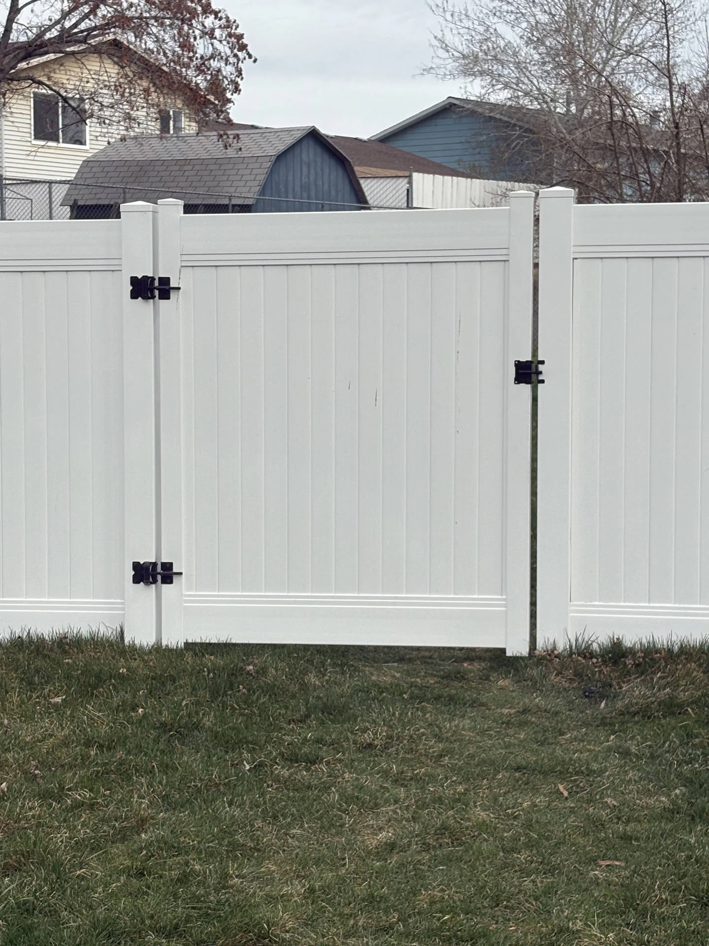 Clearfield 6' White Vinyl Privacy Fence & Gates
