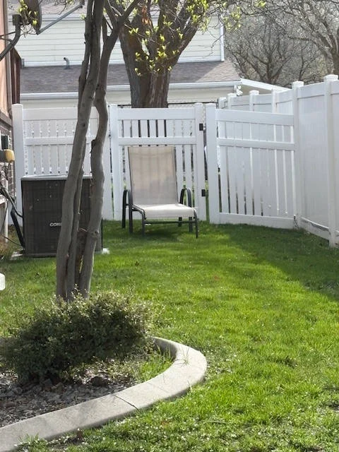 Recent Projects Centerville White Vinyl Semi-Privacy Fence & Gates