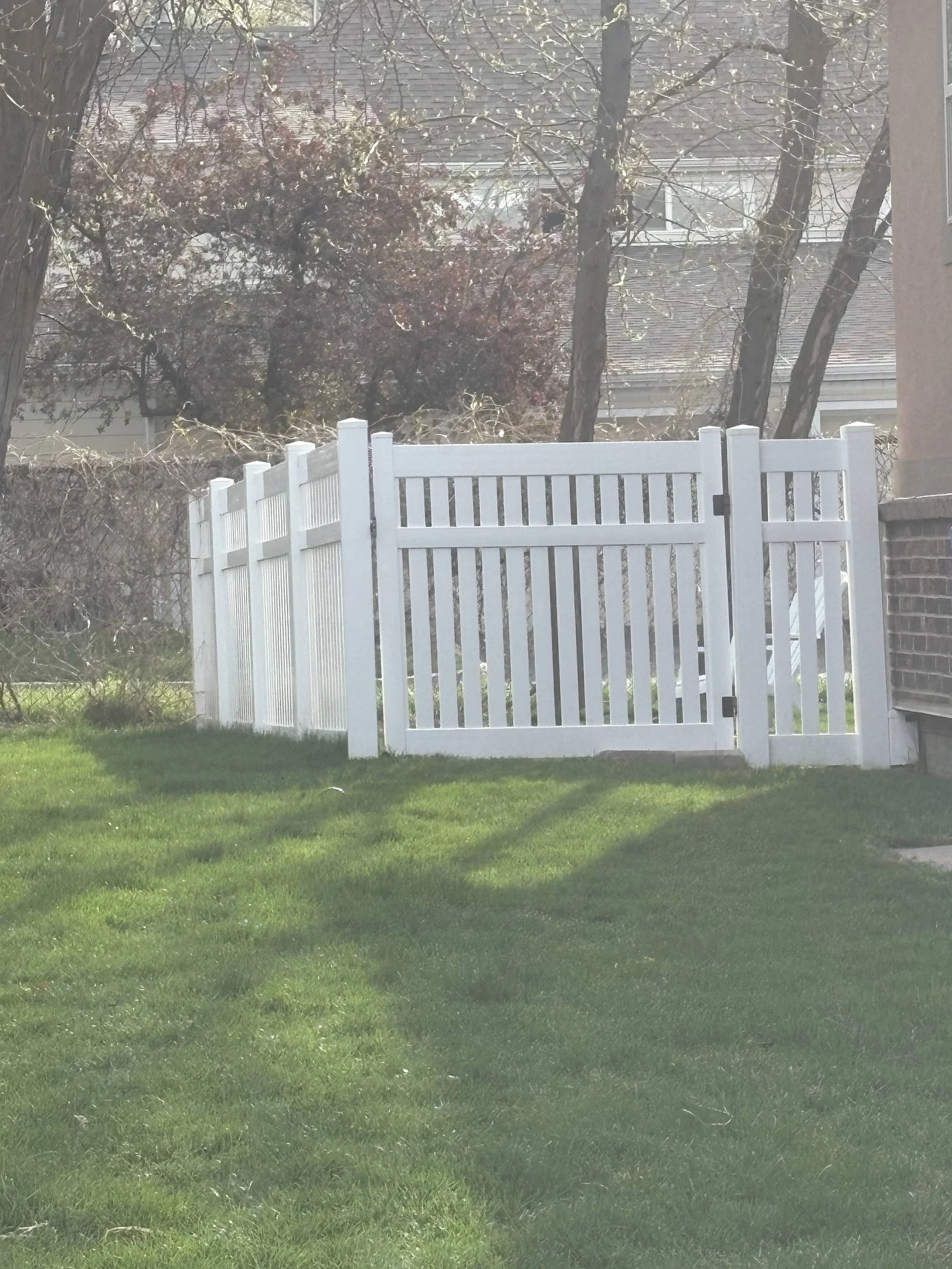 Centerville White Vinyl Semi-Privacy Fence & Gates