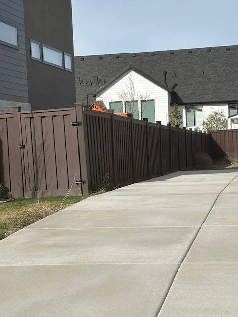 Recent Projects Farmington Woodland Brown Trex Fence with Double Gate