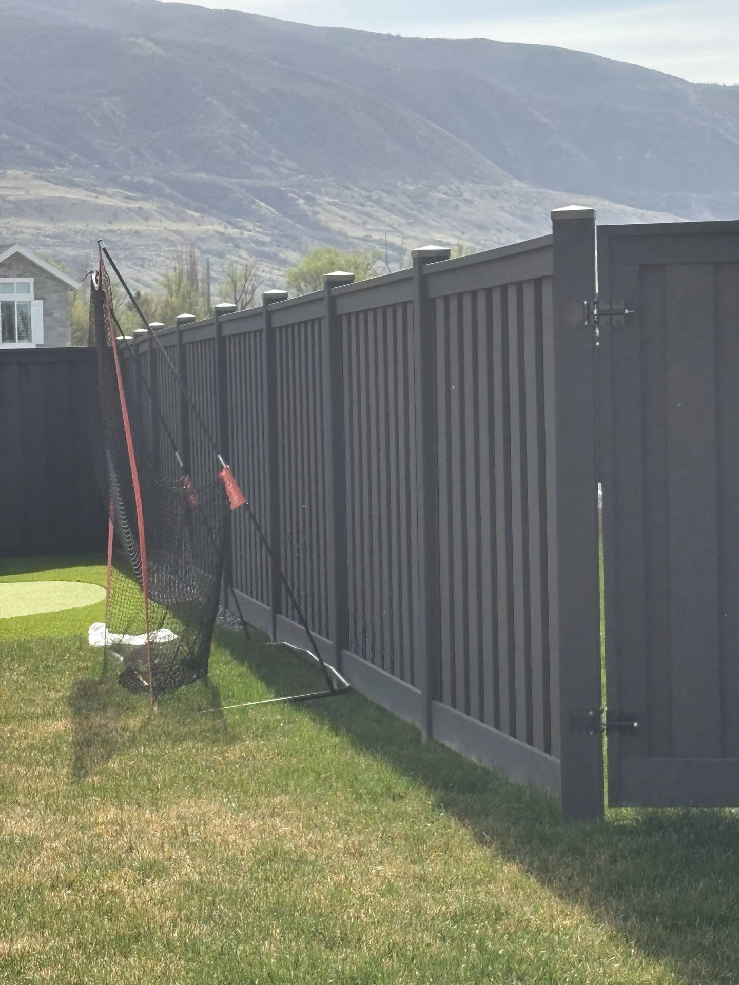 Farmington Privacy Fence with Trex & Digital Locks