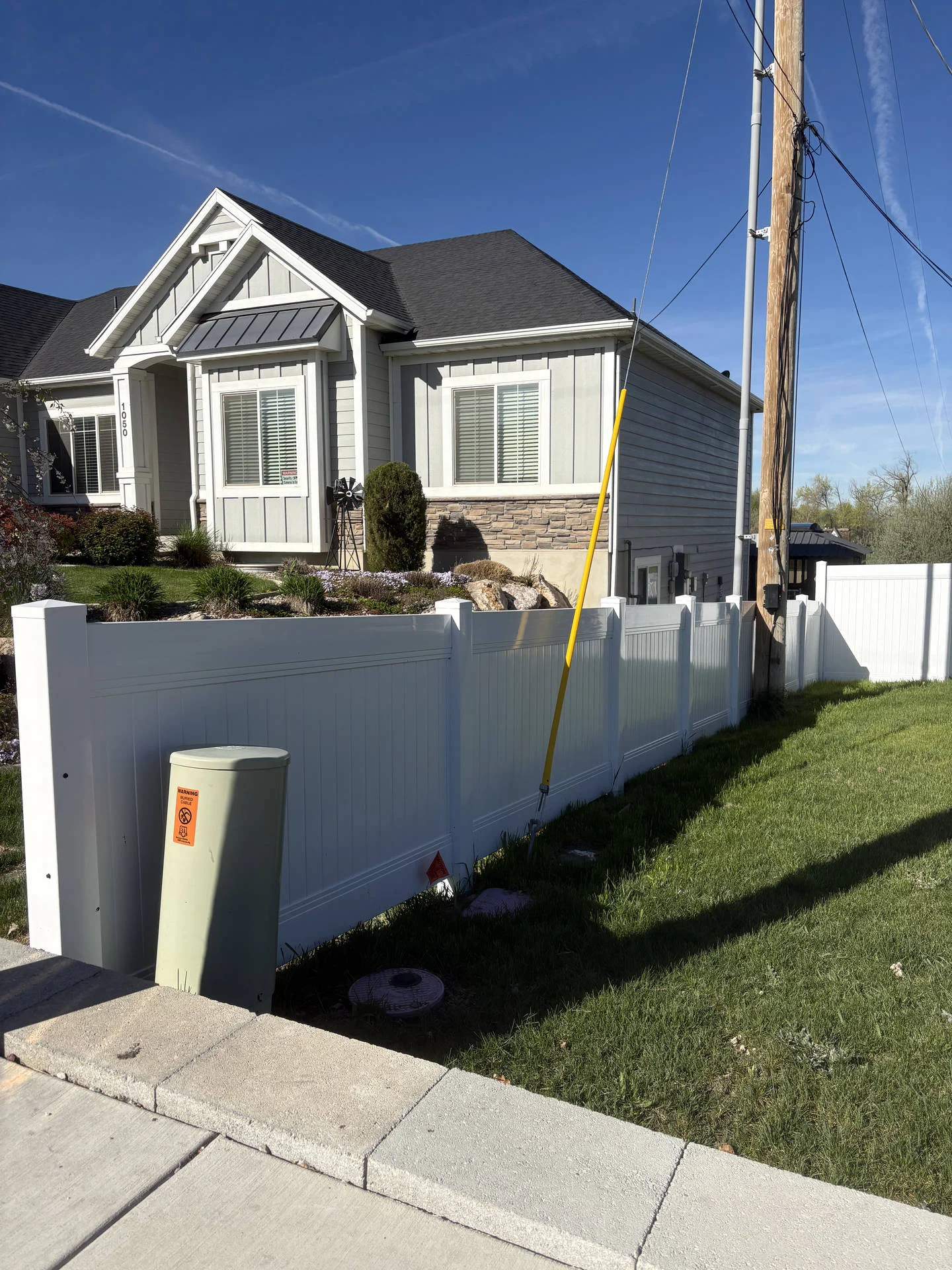 Recent Projects Woods Cross White Vinyl Privacy Fence Installation