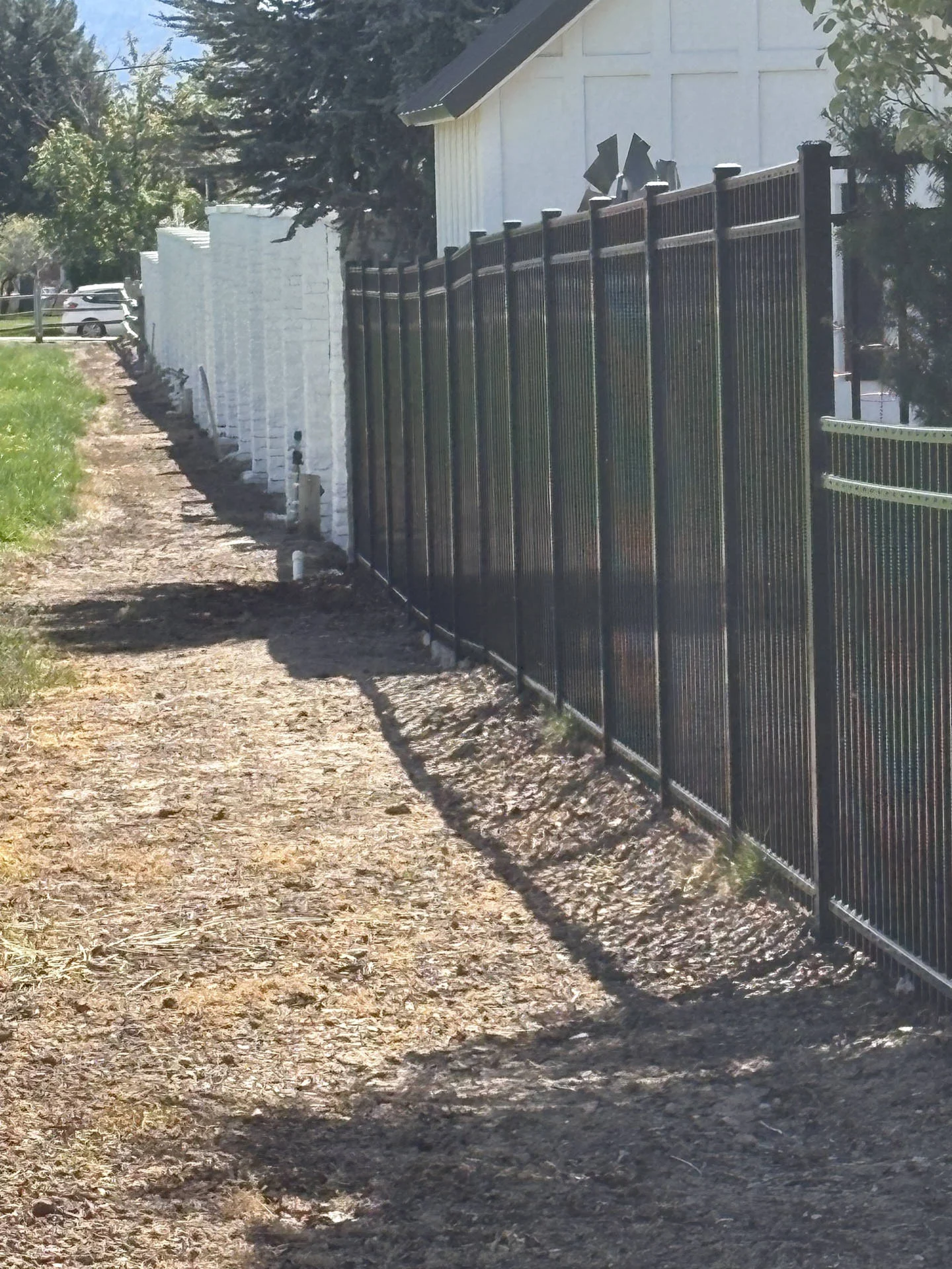 Fruit Heights Black Aluminum Fence Project