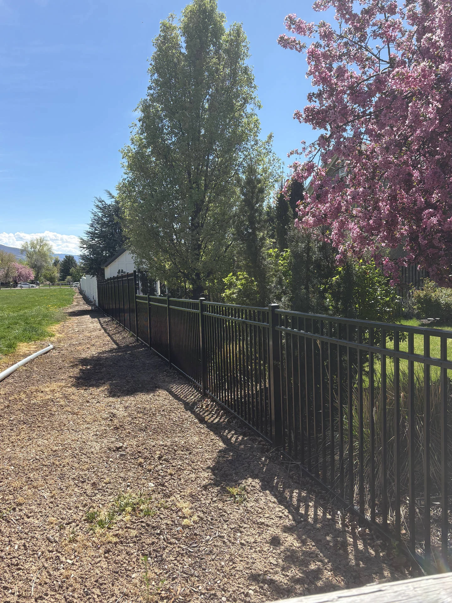 Fruit Heights Black Aluminum Fence Project