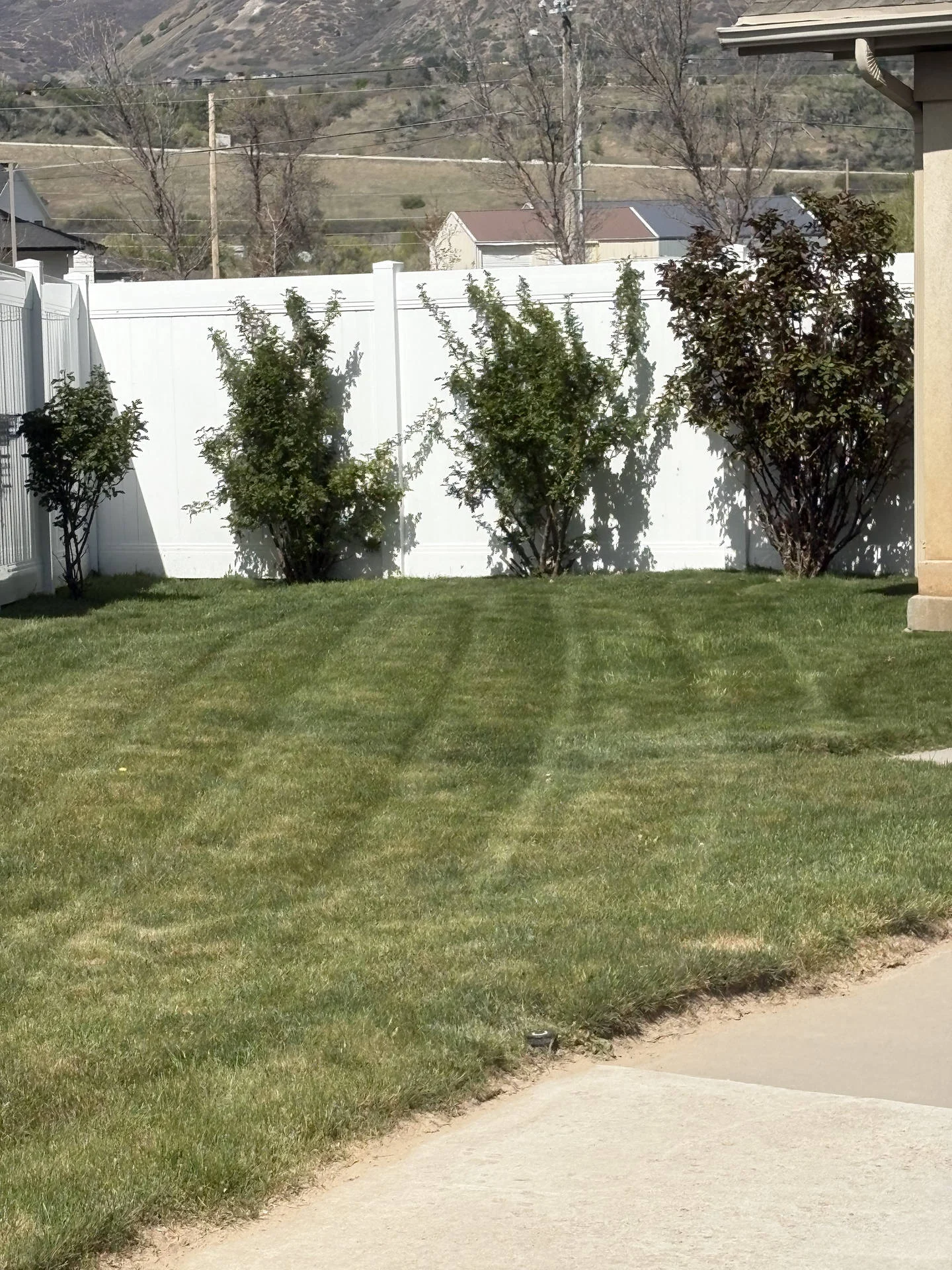South Weber Privacy Fence Project: White Vinyl with Steel tube frame Gates