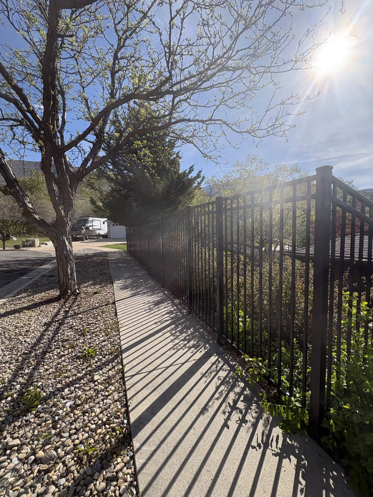 Ogden Black Aluminum Fence & Gates Installation