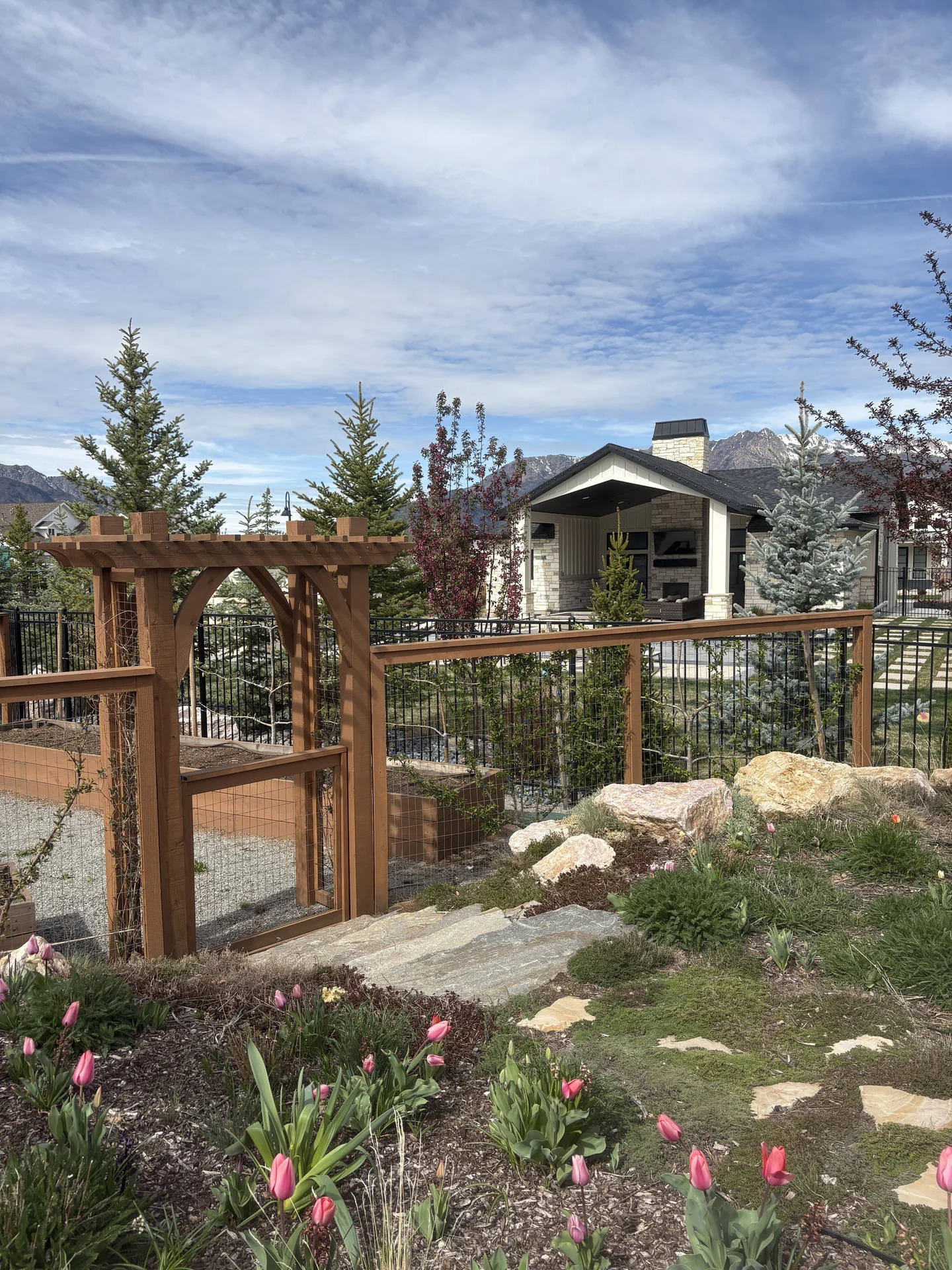 Mountain Green Garden Fence & Arbors Beautified