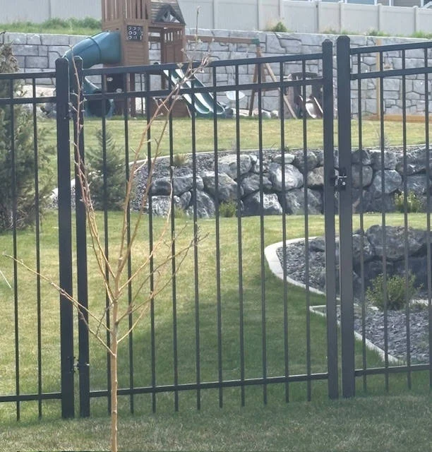 Morgan UT: Elegant Iron Fence & Gates Installed