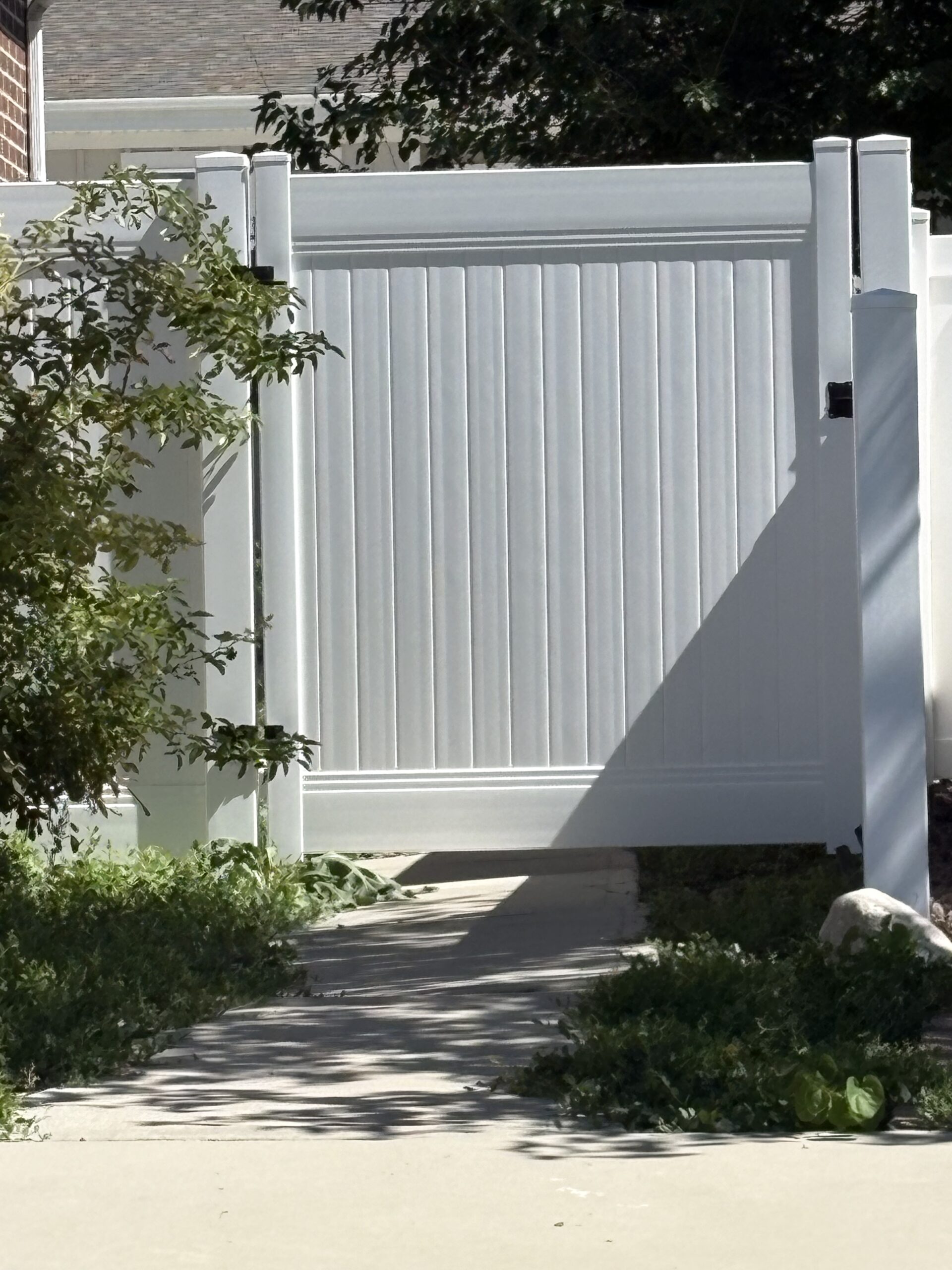 Durable White Vinyl Privacy Fence Installation in Roy, UT