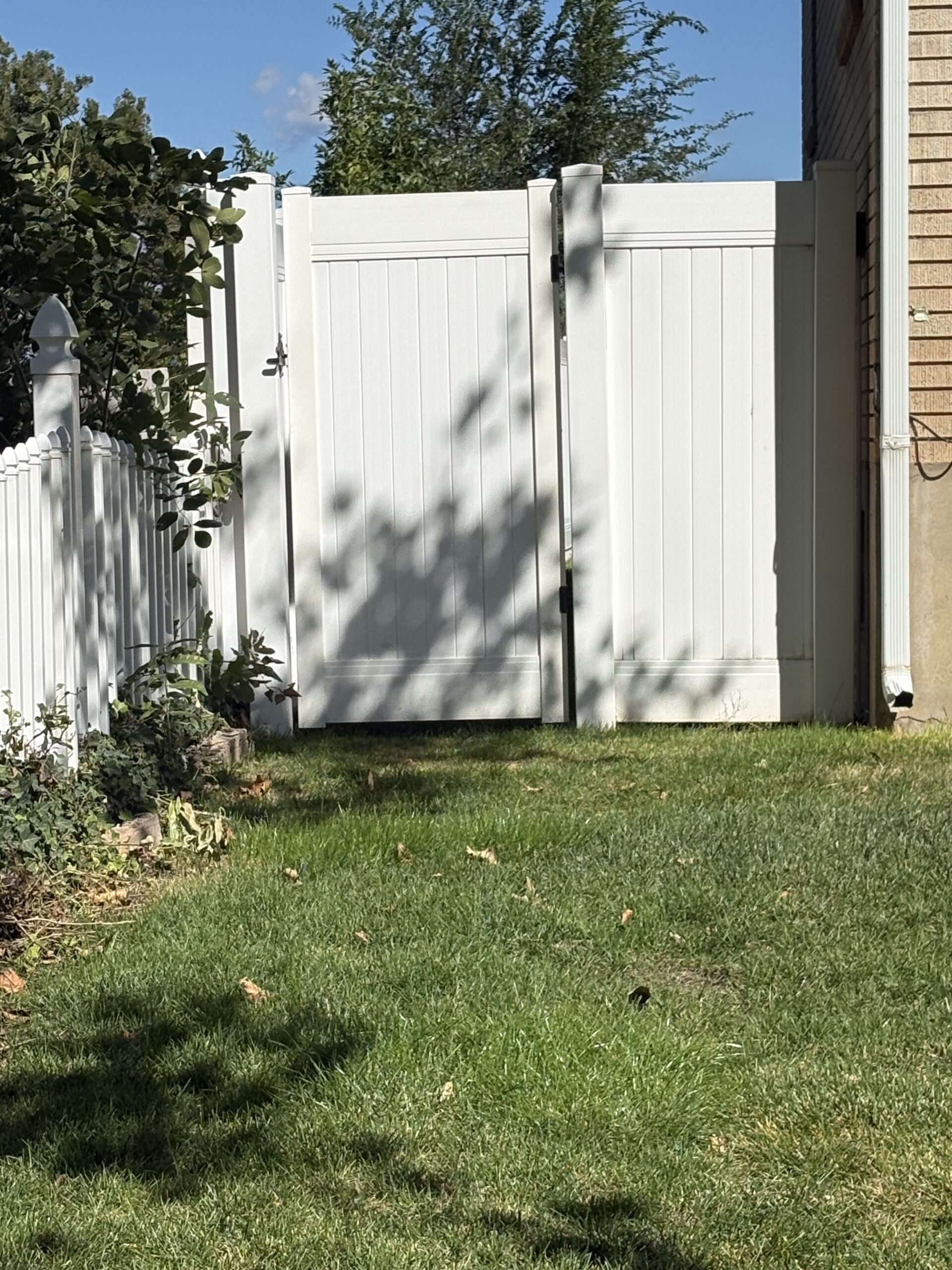 Recent Projects Durable White Vinyl Privacy Fence Installation in South Ogden
