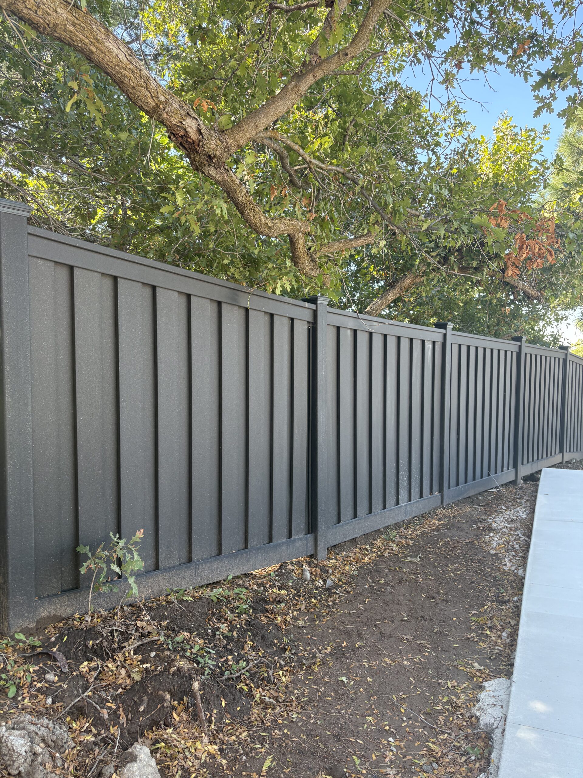 Recent Projects Charcoal Black Trex Seclusions Fence Installation in Ogden UT