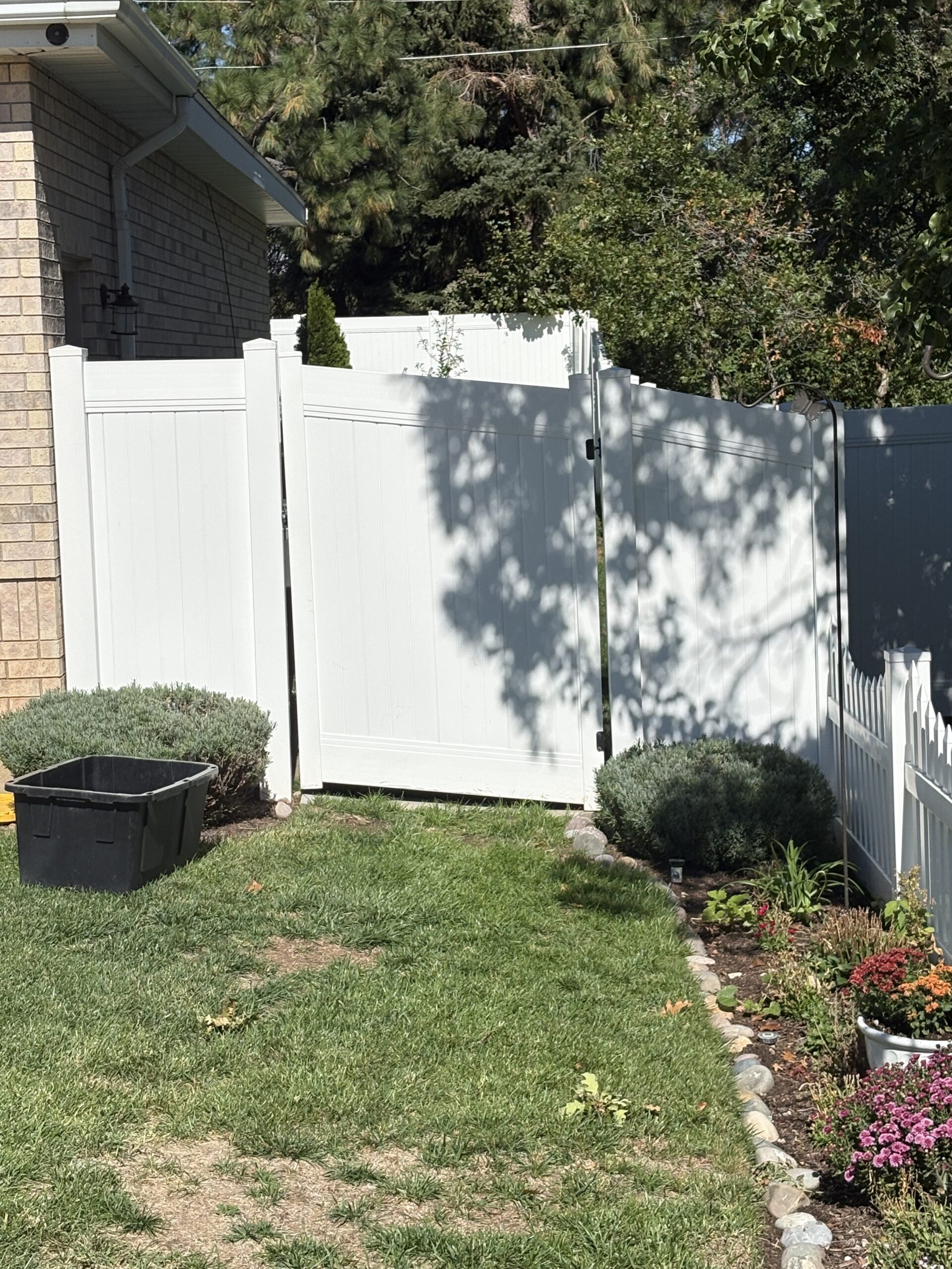 Recent Projects Durable White Vinyl Full Privacy Fence in Ogden