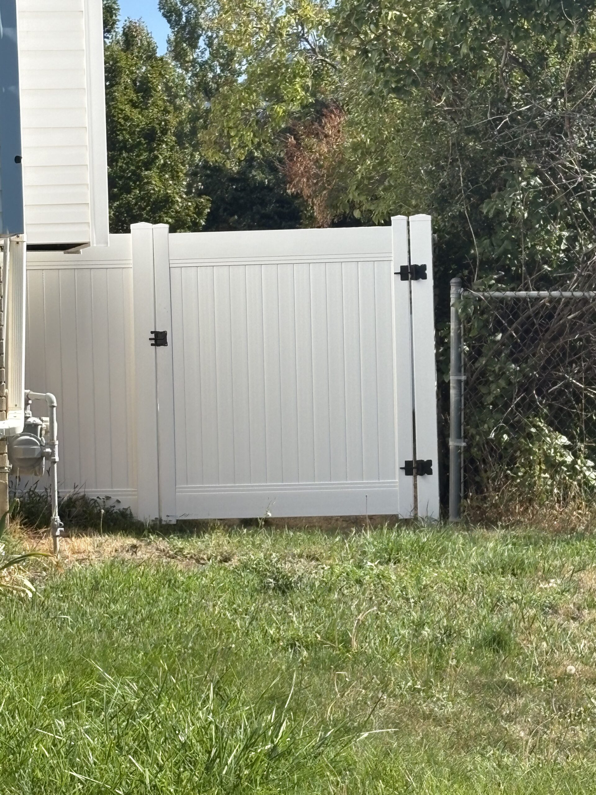 Recent Projects Durable 6-Foot White Vinyl Privacy Fence in Harrisville
