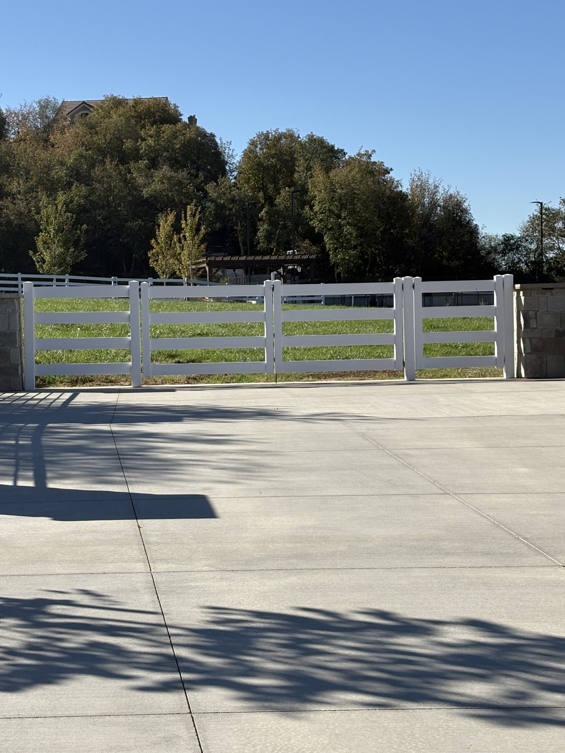 Recent Projects Durable White Vinyl Post and Rail Fence in Layton