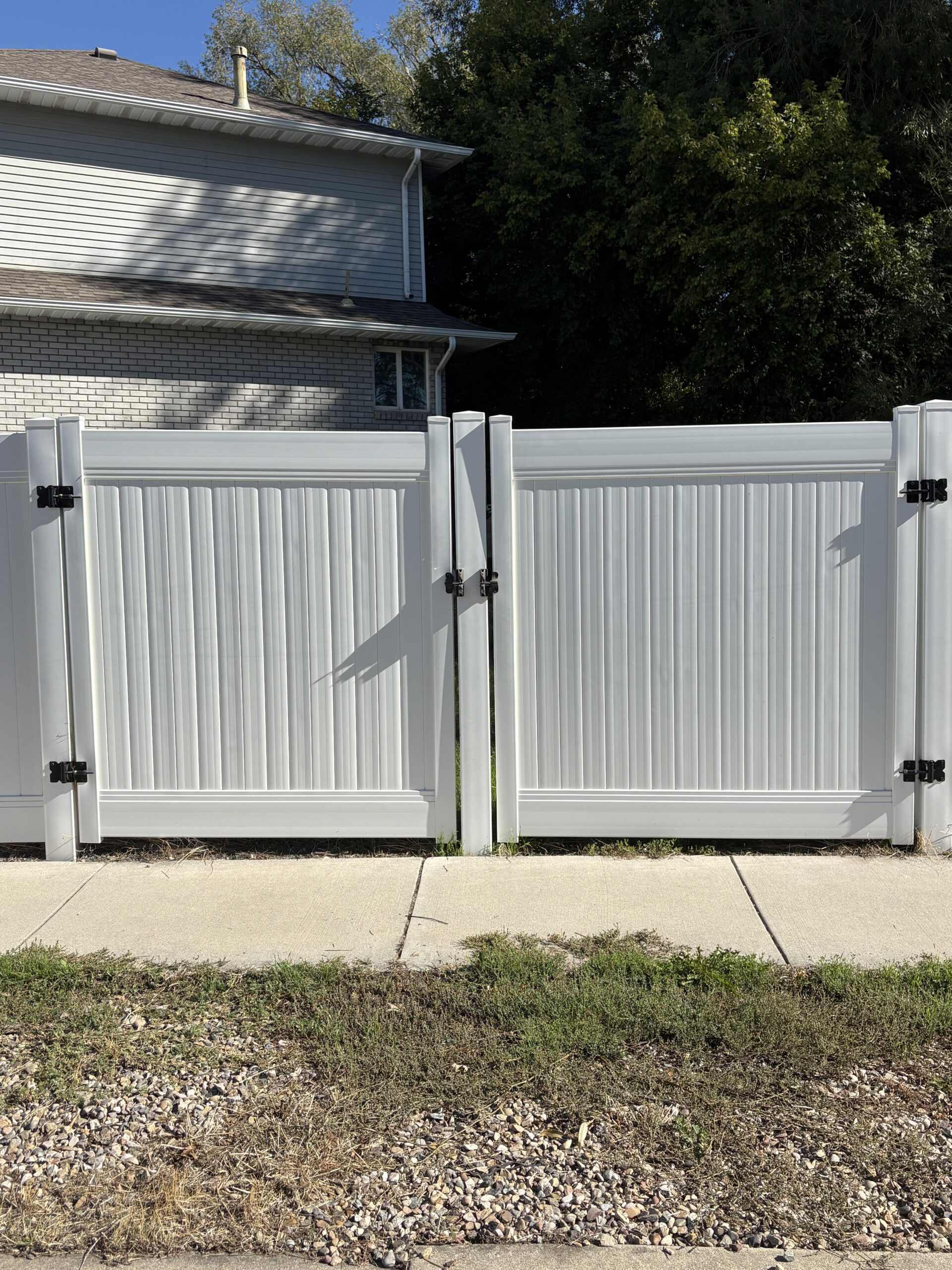 Durable White Vinyl Privacy Fence Installation in Layton