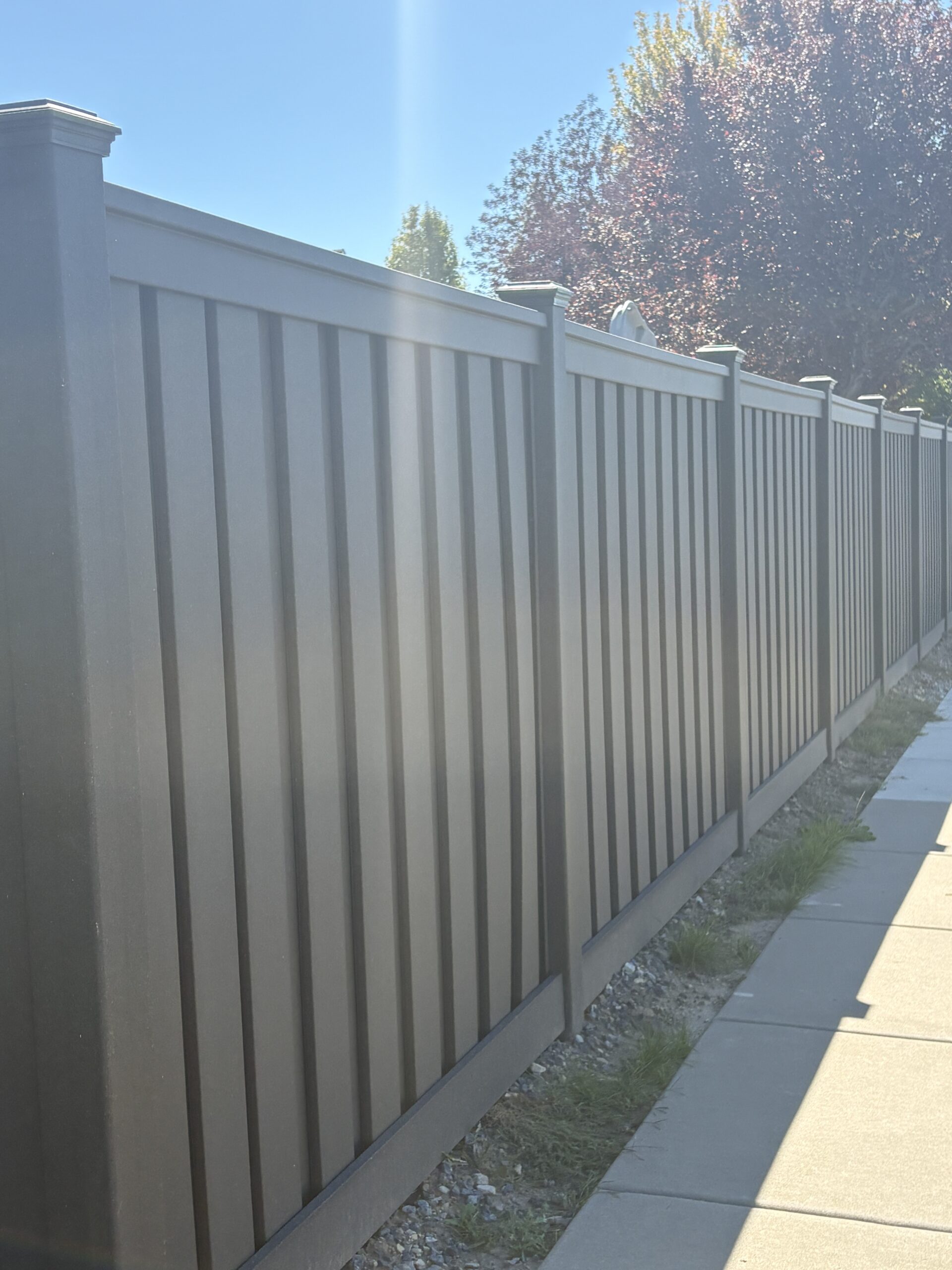 Durable Charcoal Black Trex Seclusions Fence in Layton