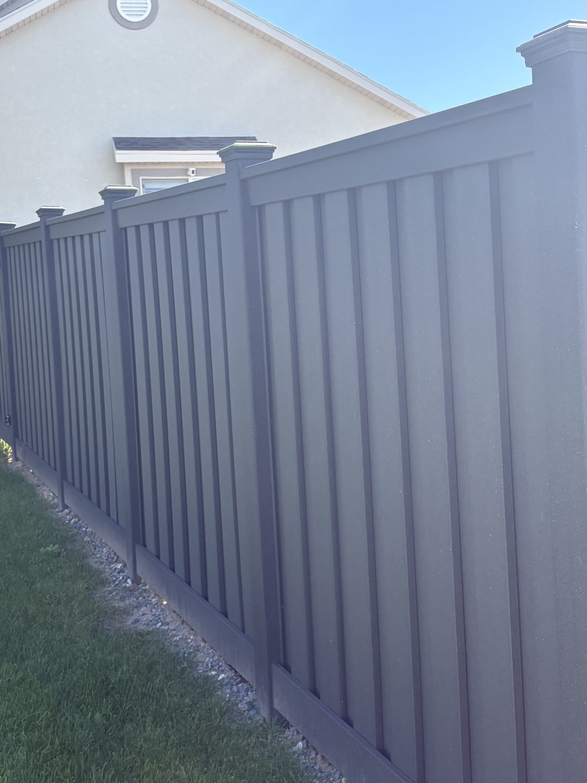 Durable Charcoal Black Trex Seclusions Fence in Layton