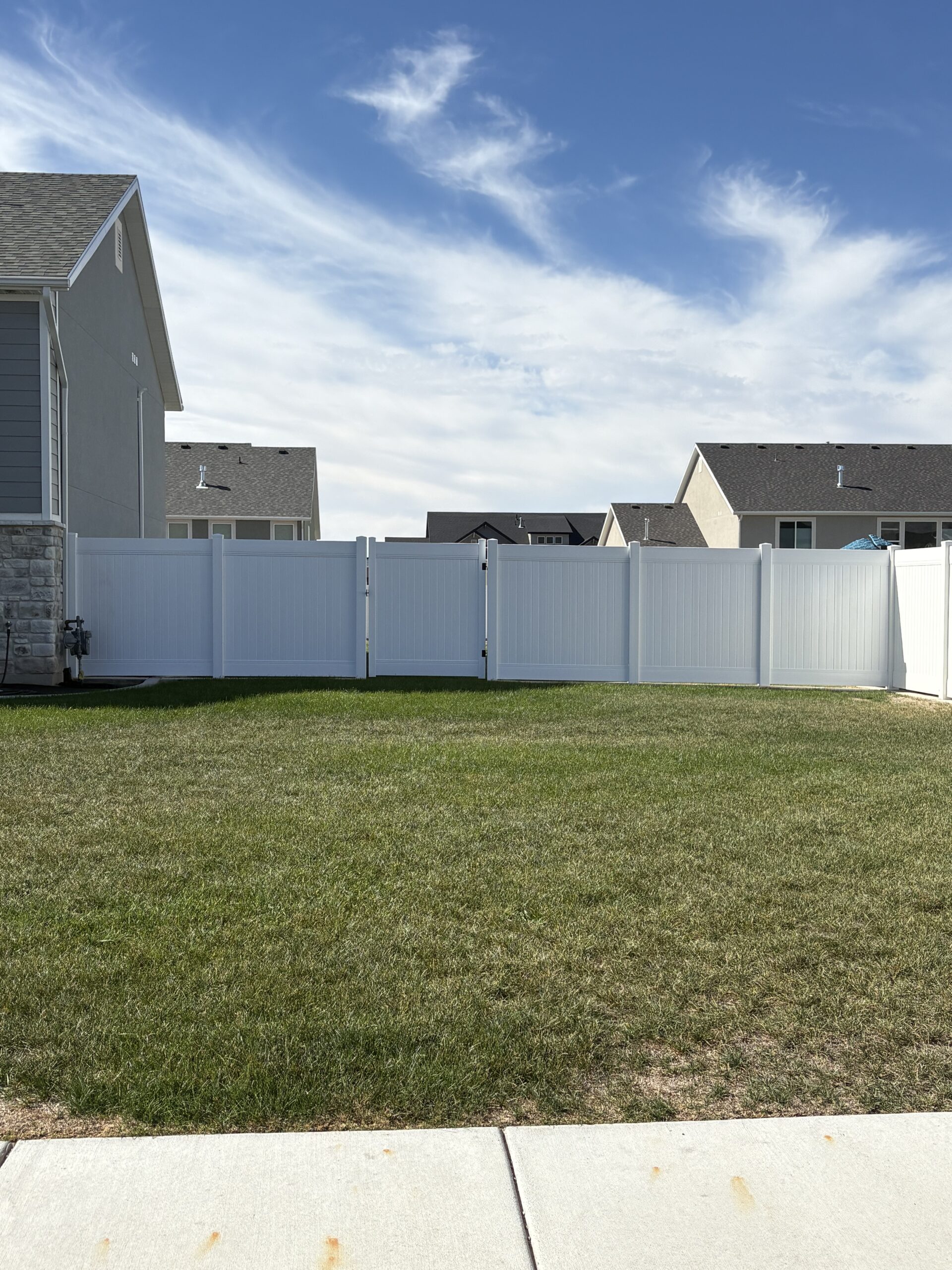 Durable 6-Foot Vinyl Privacy Fence With Gates in Plain City