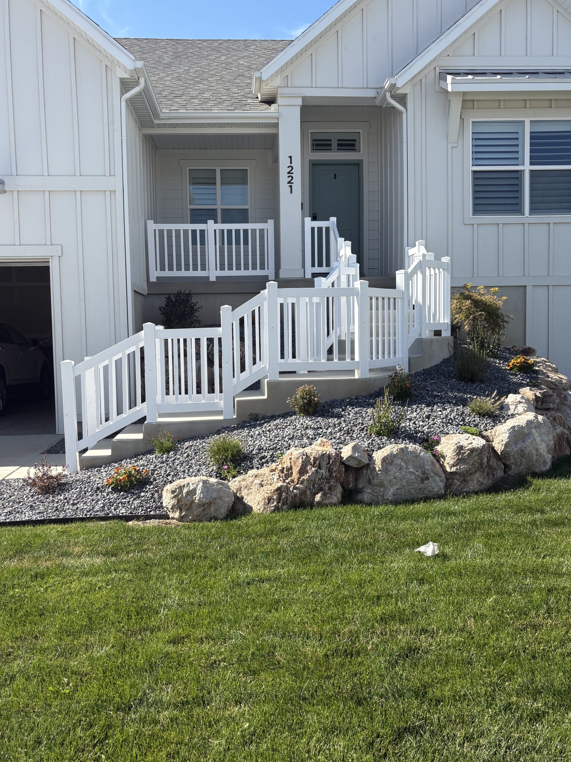 Durable White Vinyl Railing Installation in Plain City