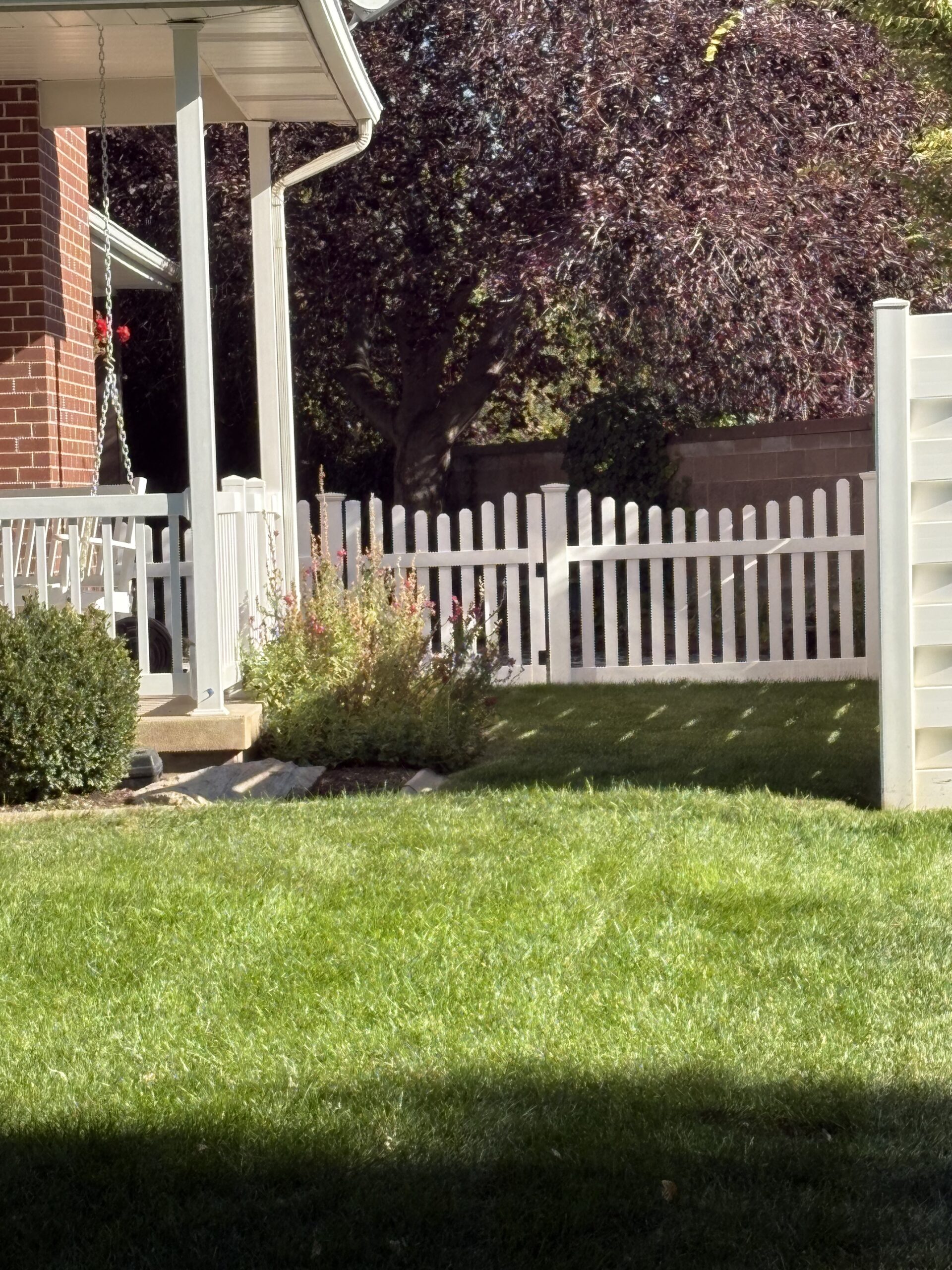 Vinyl Railing and Arcadia Picket Fence Installation in Kaysville