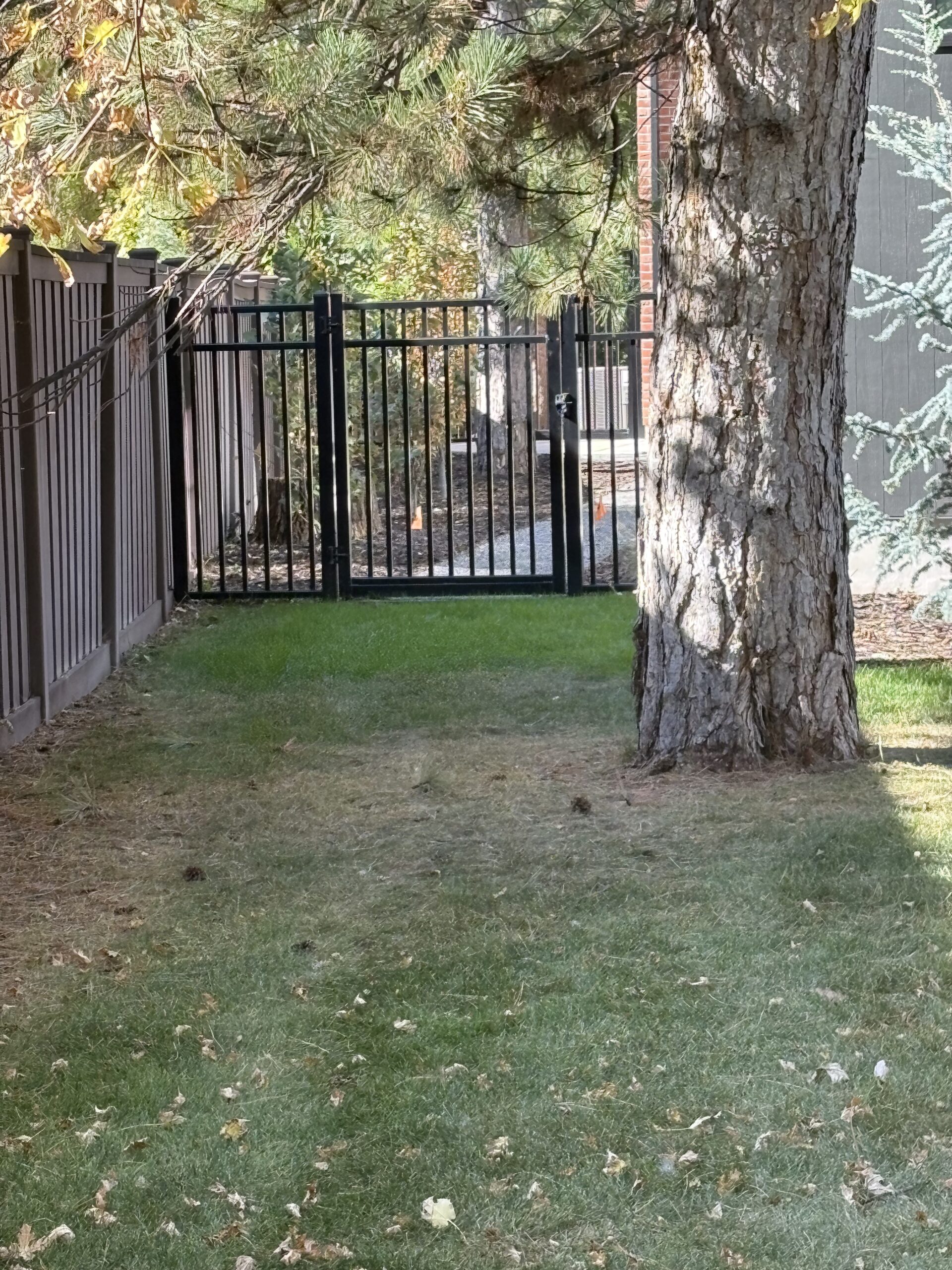 Recent Projects Black Aluminum Industrial Fence and Gate in Kaysville UT