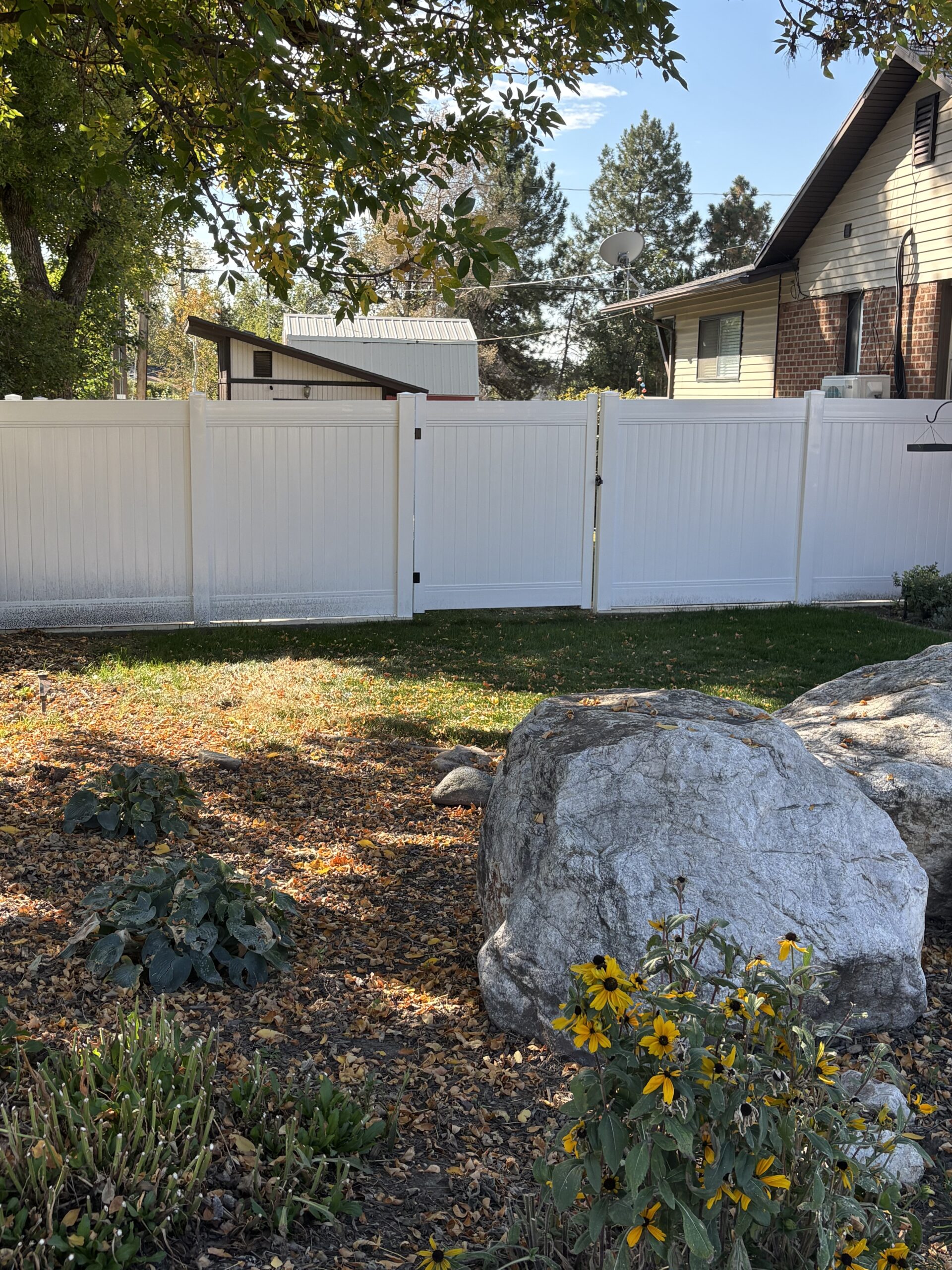 Recent Projects Durable White Vinyl Privacy Fence Installation in Kaysville