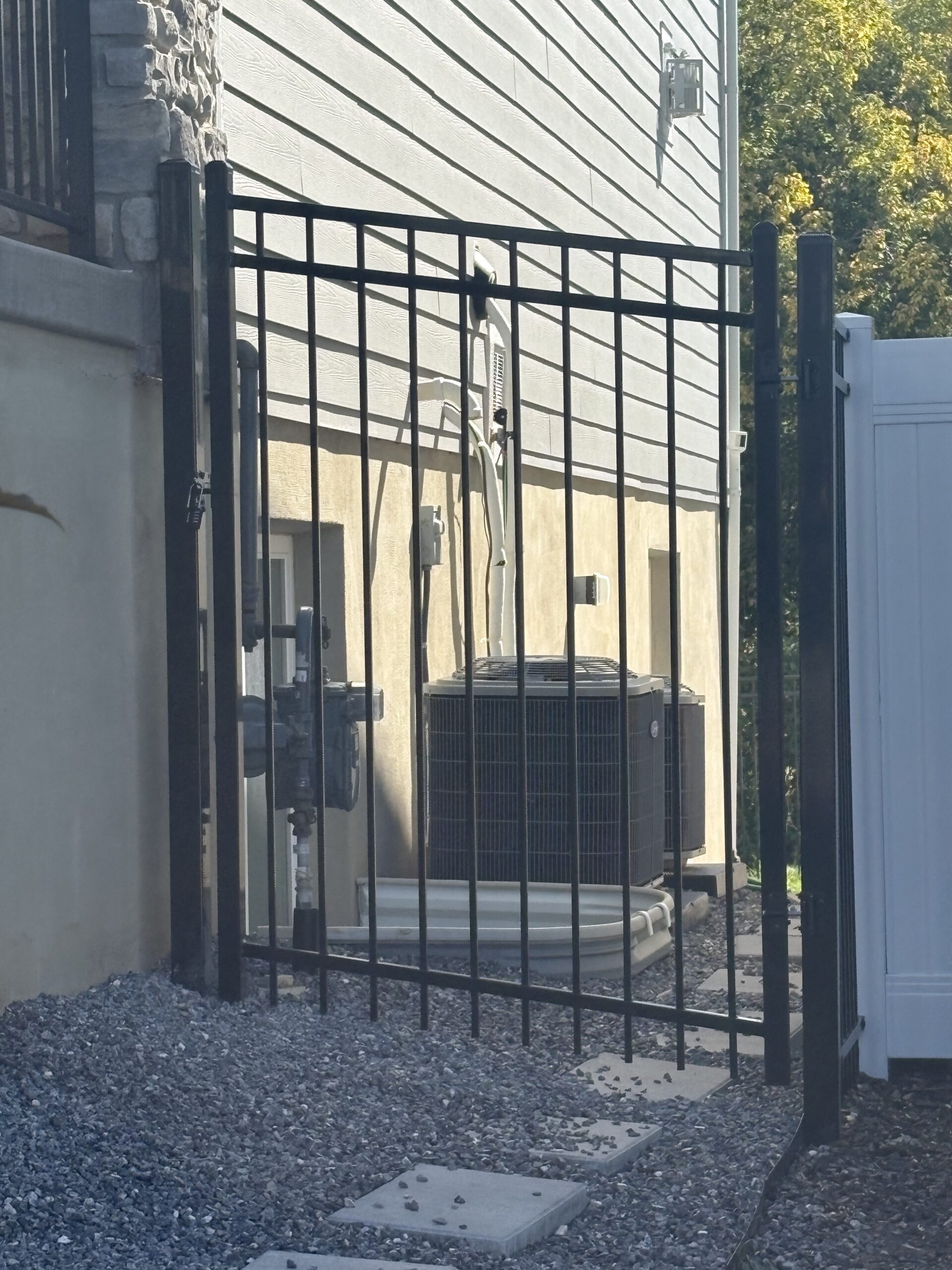 Recent Projects Custom 6-Foot Black Iron Guard Fence in Kaysville